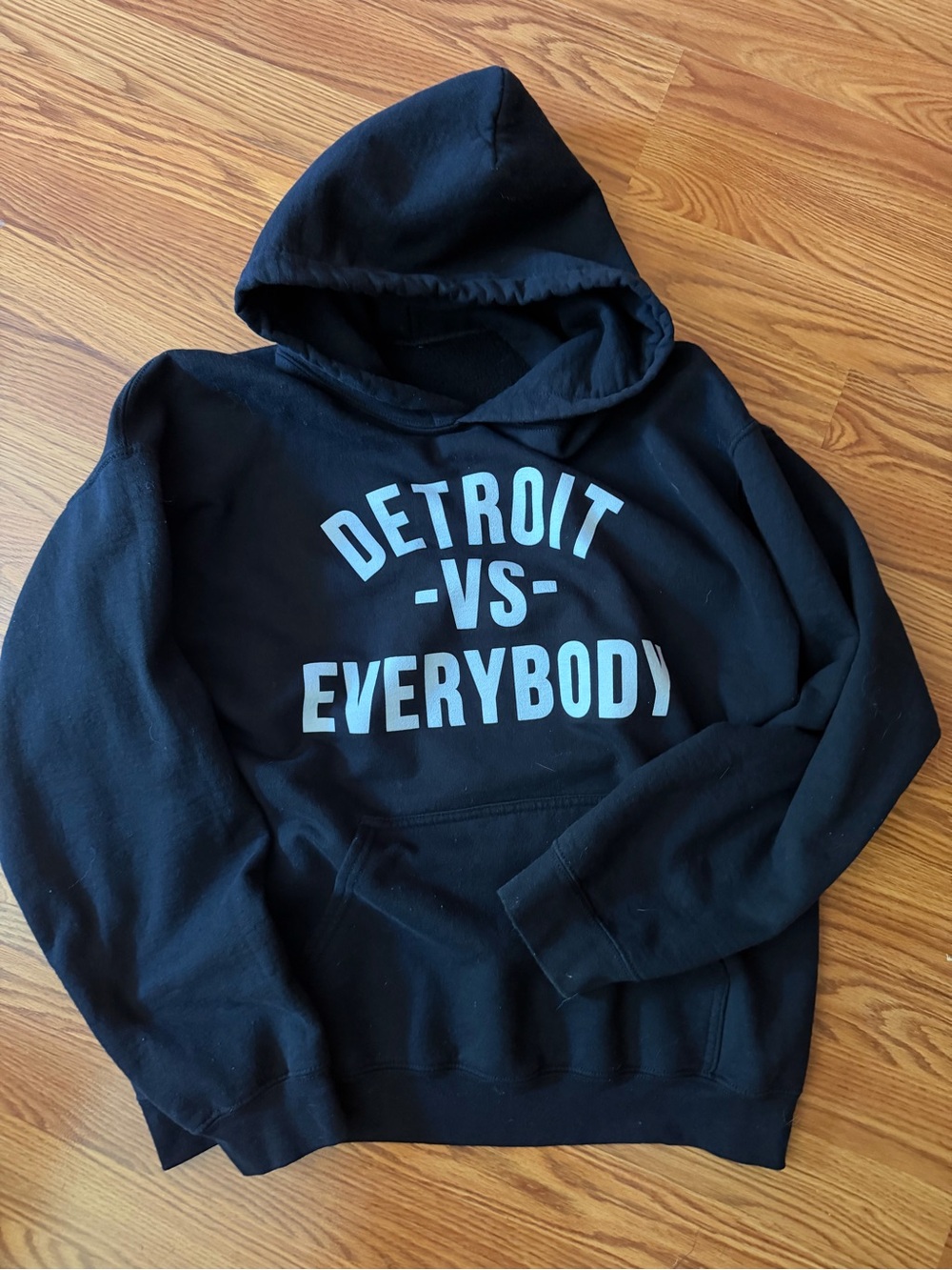 Black 'Detroit vs Everybody' Graphic Hoodie